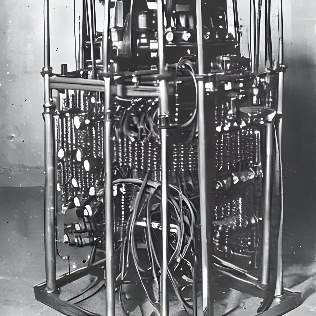 Picture of the Mending Apparatus in The Machine Stops by E.M. Forster