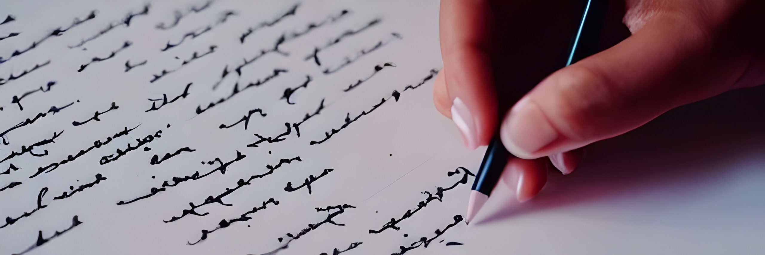 longhand writing